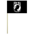 4'' x 6" POW-MIA Mounted Cotton Flag